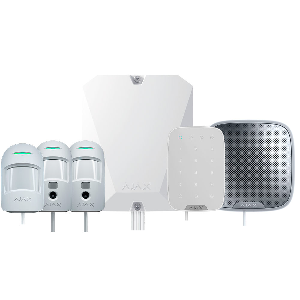 Kit de alarma profesional Certificado Grado 2 Comunicación Ethernet y dual SIM 4G