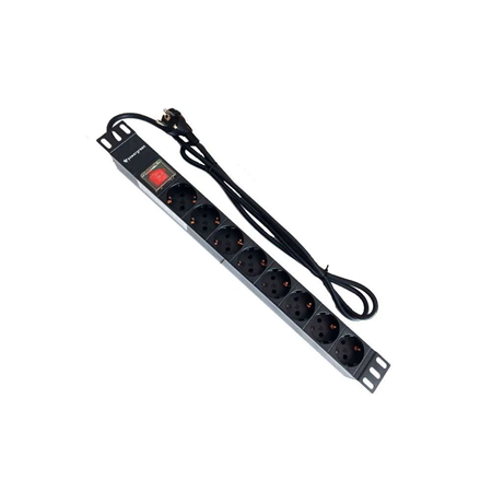 Regleta de 8 tomas para bastidor