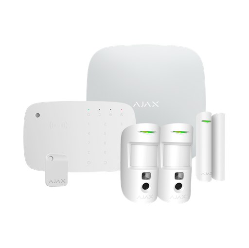[AJ-HUB2KIT4G-DP-PRO-KPD-W] Kit de alarma profesional Certificado Grado 2